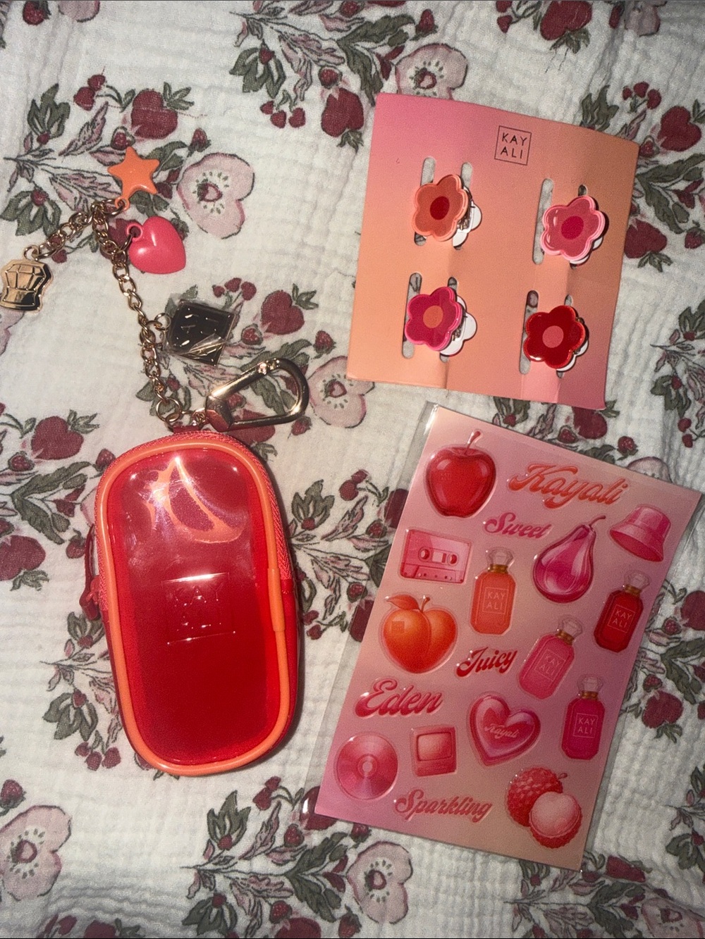 Kayali Pink Floral & Fruit Sticker Sheet